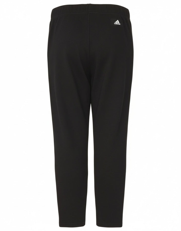 Leggings grafic Adidas pentru femei UK 12/14 bumbac mediu negru