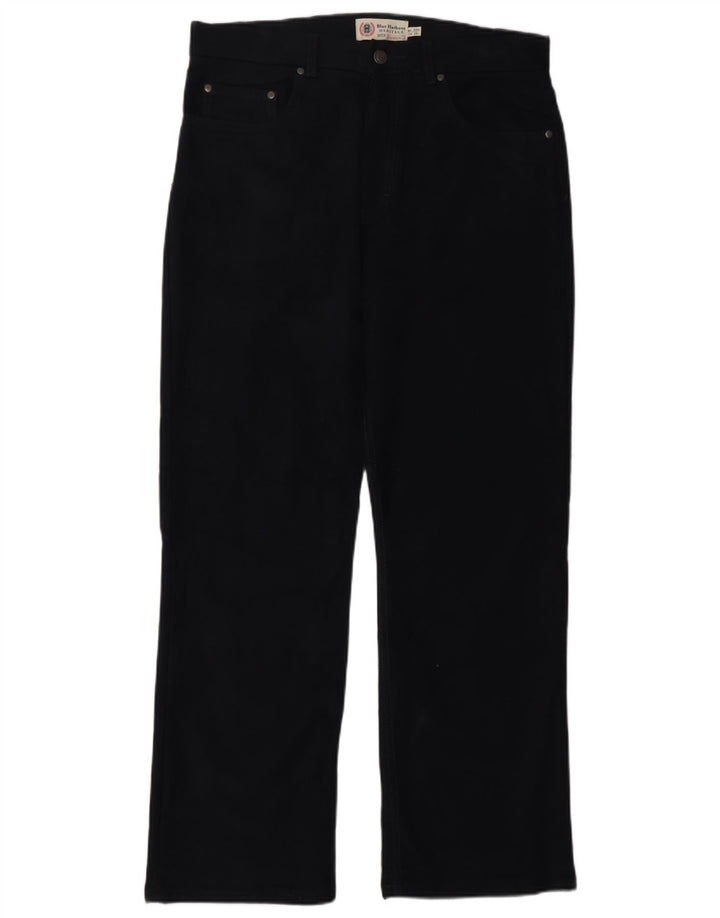 Pantaloni casual pentru bărbați Marks & Spencer Blue Harbour W32 L29 bleumarin