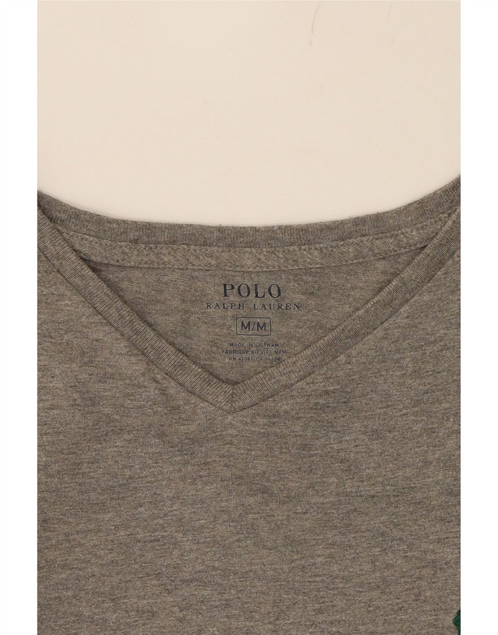 POLO RALPH LAUREN Mens T-Shirt Top Medium Grey Cotton Vintage Polo Ralph Lauren and Second-Hand Polo Ralph Lauren from Messina Hembry 