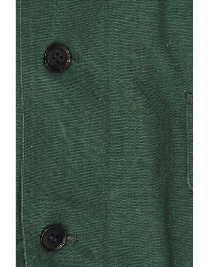 Pardesiu vintage pentru bărbați UK 38 Poliester verde mediu