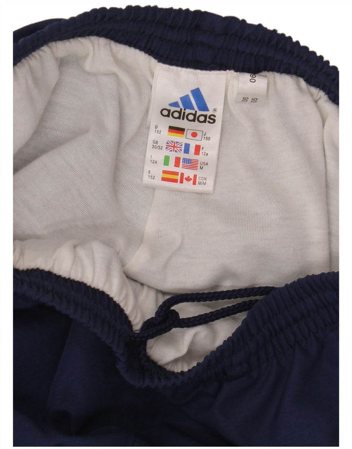 Pantaloni de trening Adidas băieți 11-12 ani poliester bleumarin