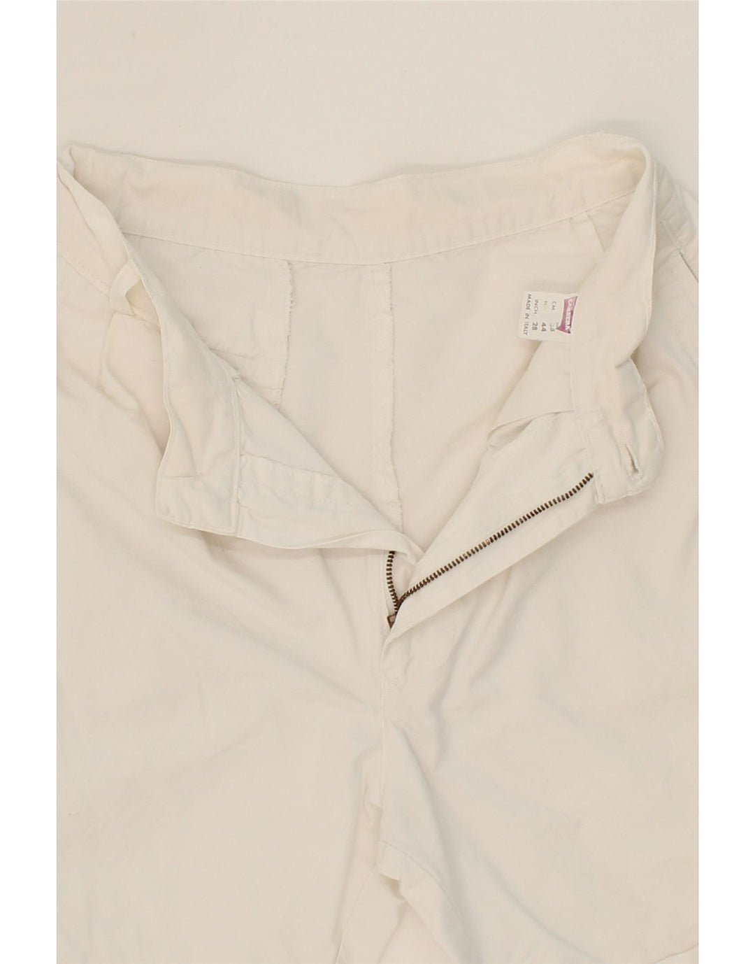 CARRERA Womens Chino Shorts W28 Medium White Cotton Vintage Carrera and Second-Hand Carrera from Messina Hembry 