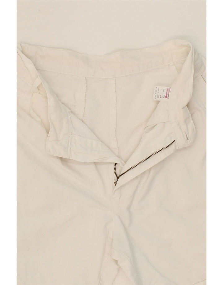 CARRERA Womens Chino Shorts W28 Medium White Cotton Vintage Carrera and Second-Hand Carrera from Messina Hembry 