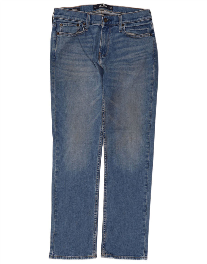 Blugi Hollister pentru femei Slim Straight W30 L30 Albastru