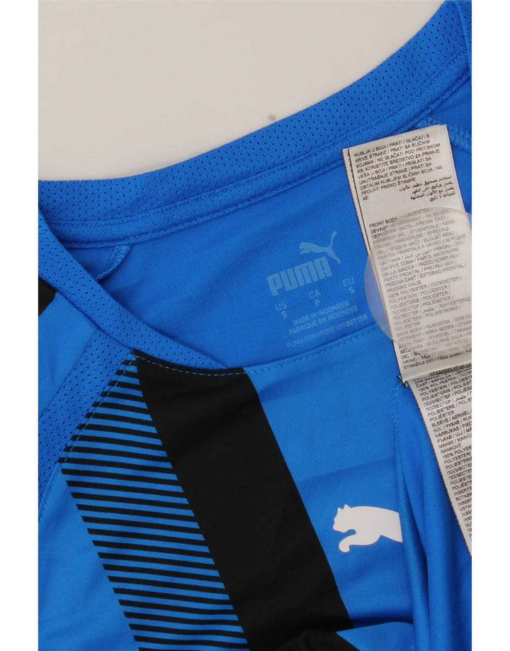 Tricou pentru bărbați Puma Top Small Blue Striped Poliester