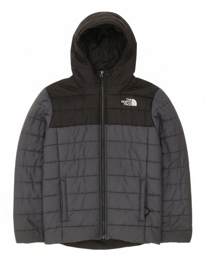 Jachetă căptușită pentru băieți The North Face 11-12 ani, mare, gri, colorblock