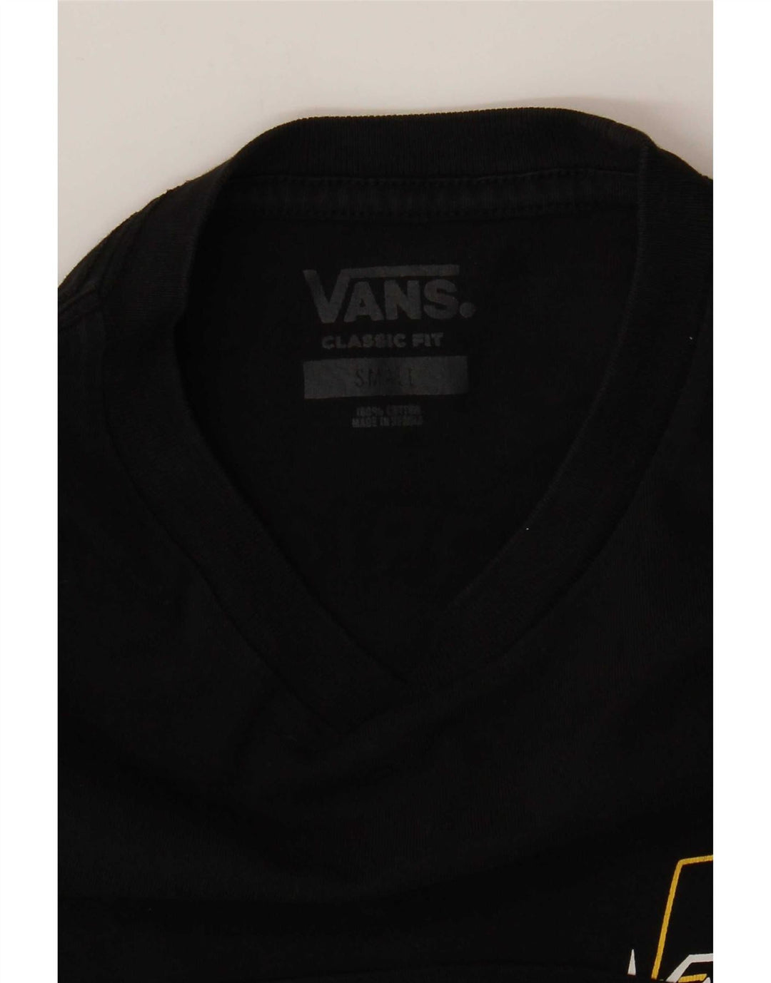Tricou grafic Vans Classic Fit Top Mic Negru