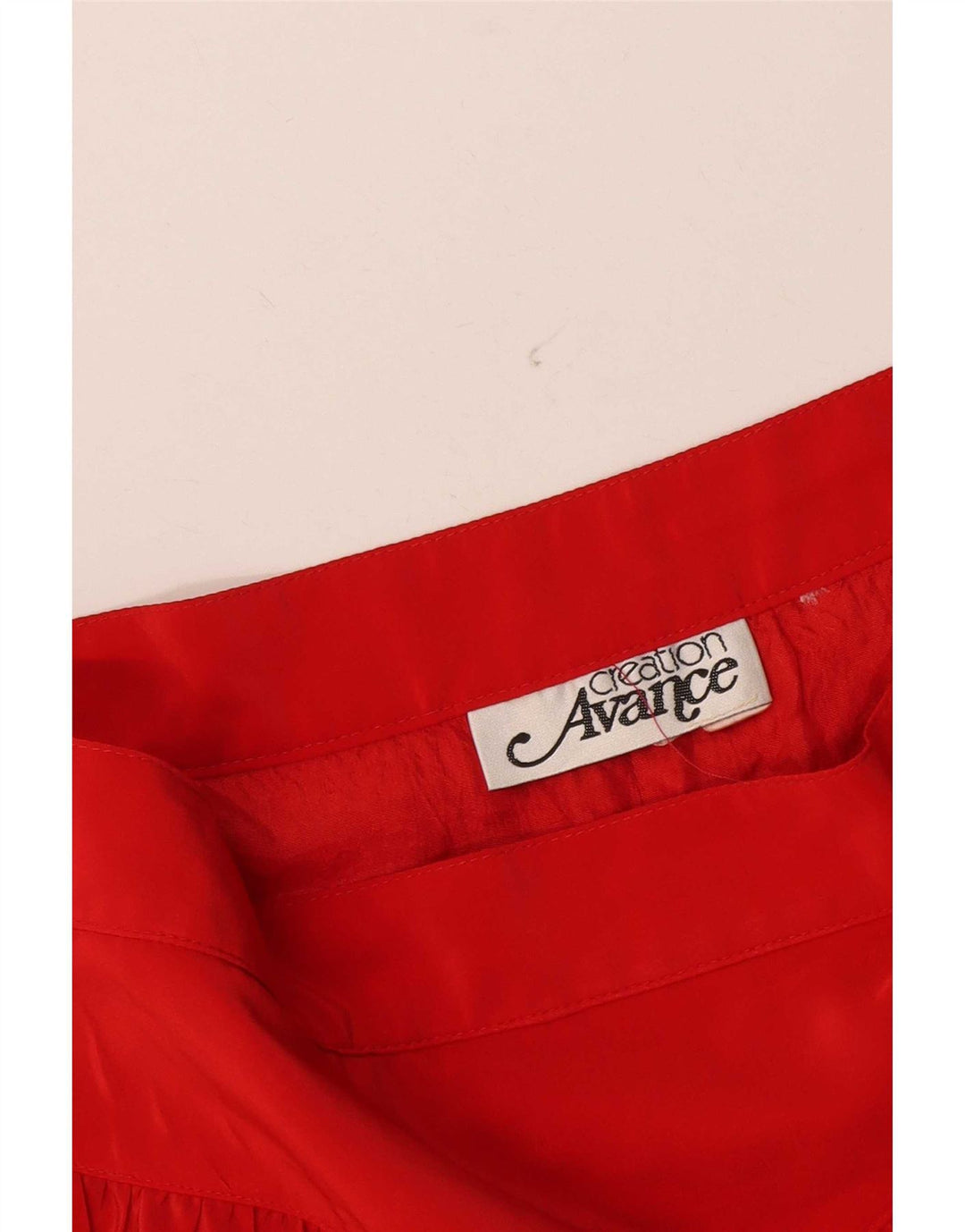 Vintage Womens A-Line Fusta Medium W30 Red Acetat