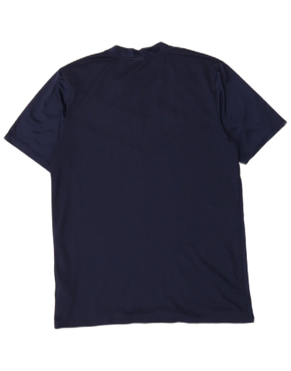Tricou Nike Dri Fit pentru bărbați Top Mediu Bleumarin Poliester Colorblock