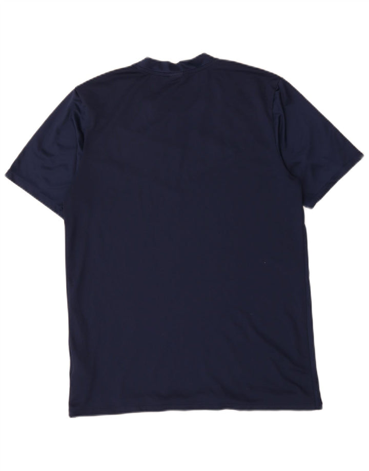 Tricou Nike Dri Fit pentru bărbați Top Mediu Bleumarin Poliester Colorblock