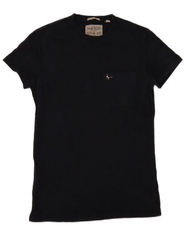 JACK WILLS Tricou Slim Fit pentru bărbați Top XS Bumbac bleumarin