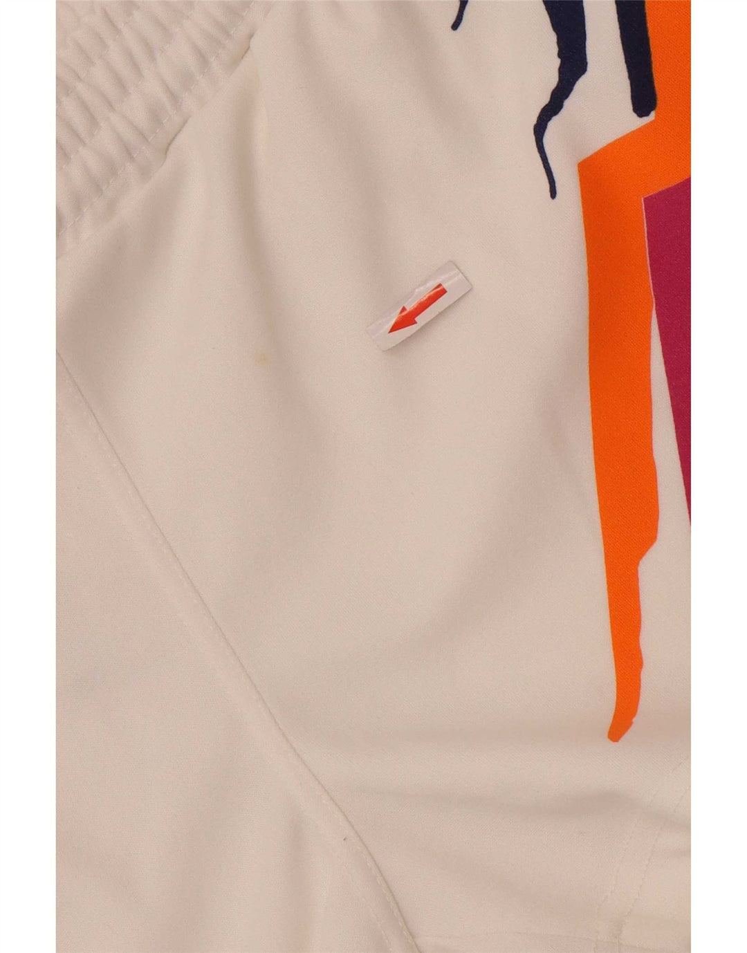 Pantaloni scurti sport pentru femei Lotto UK 12 Medium White Geometric