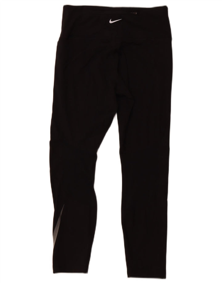 Leggings crop pentru femei Dri Fit NIKE UK 12 Poliester mediu negru