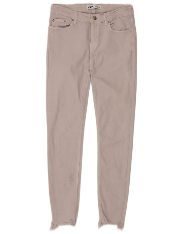 Blugi skinny de damă Zara EU 38 Mici W28 L26 alb