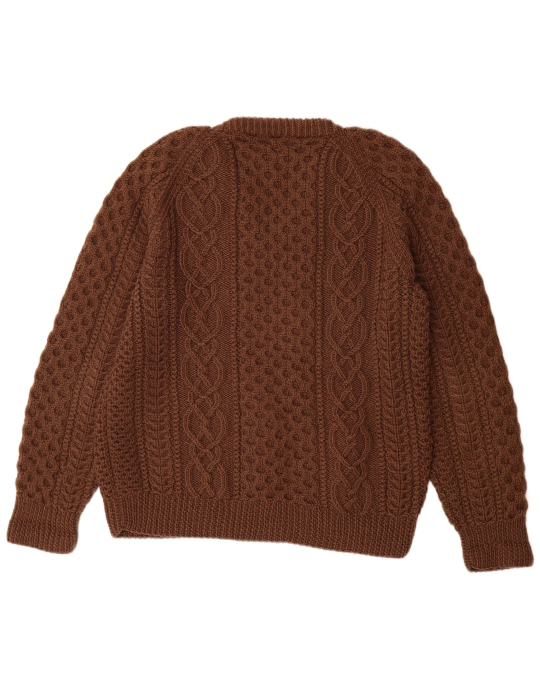 VINTAGE Pulover cu decolteu în V pentru femei UK 14 Maro mare