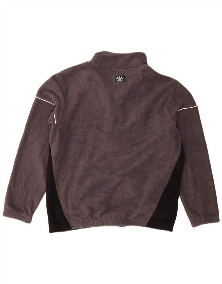 Jachetă polară pentru bărbați Umbro UK 38 Gri mediu Poliester color bloc