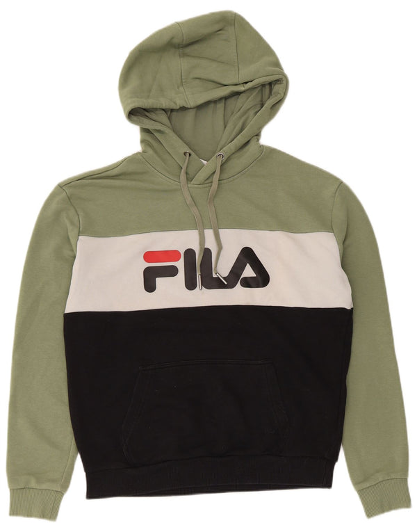 Pulover pentru femei Fila Graphic Oversized Hoodie UK 10 Small Green Colorblock