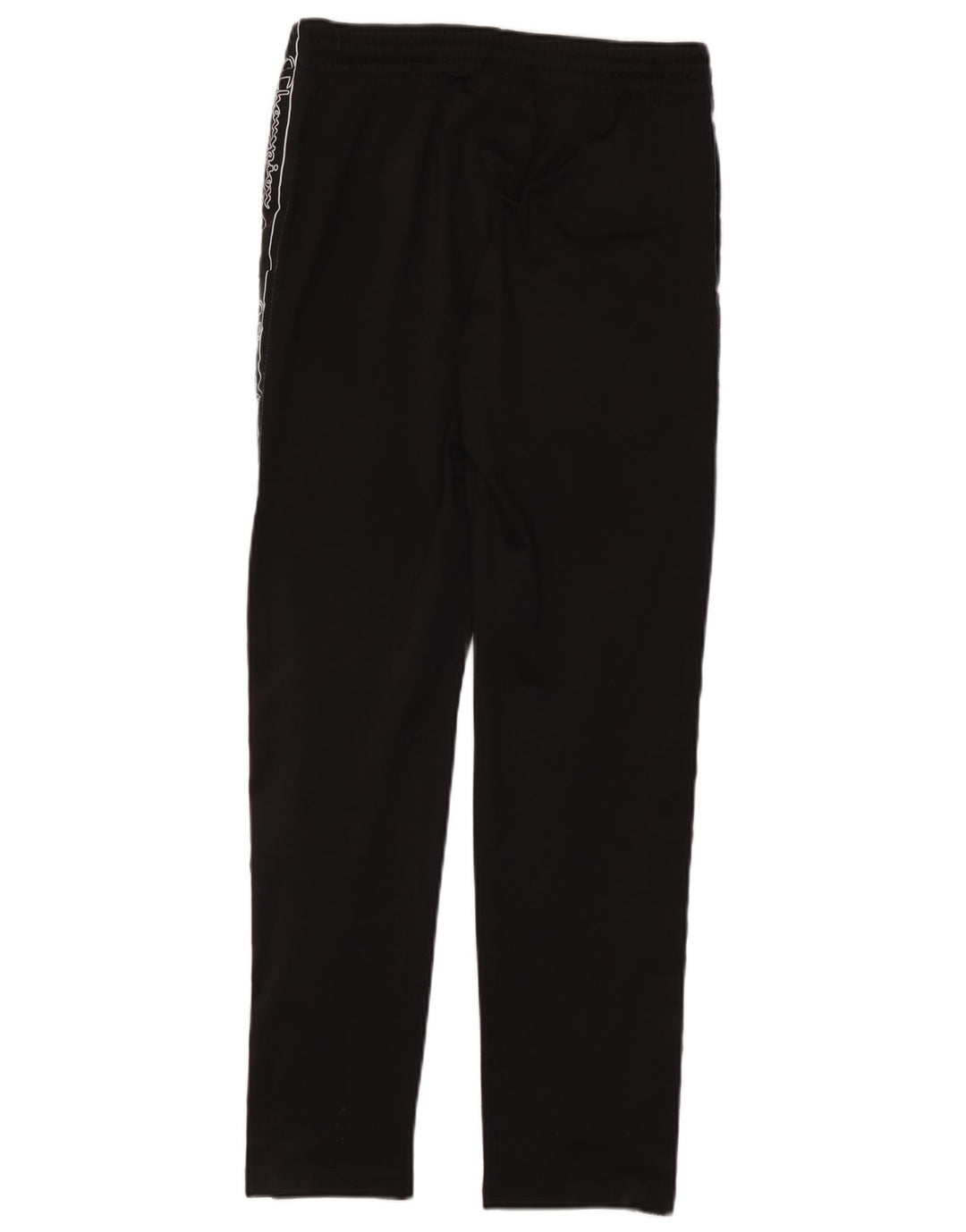 Pantaloni de trening grafic pentru bărbați Champion, poliester negru mic