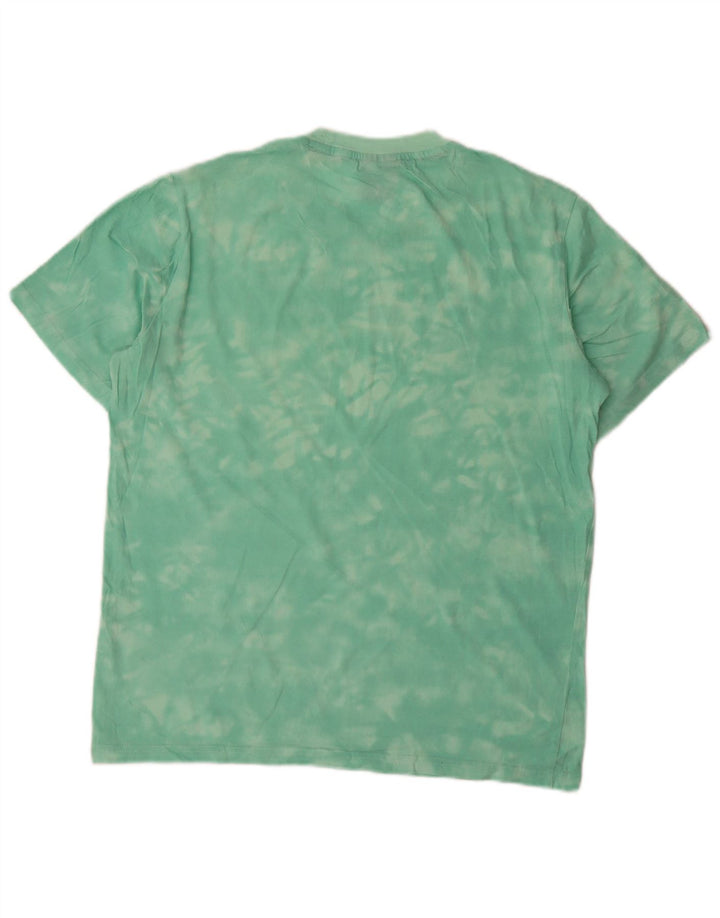 Tricou grafic pentru bărbați Champion Top mic verde Tie Dye