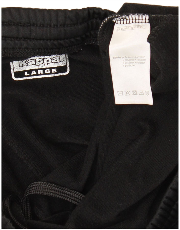 Pantaloni de trening pentru femei Kappa Joggeri UK 14 Poliester negru mare