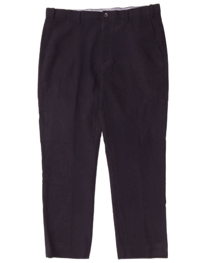Pantaloni chino obișnuiți pentru bărbați Marks & Spencer L34 L29 Poliester bleumarin