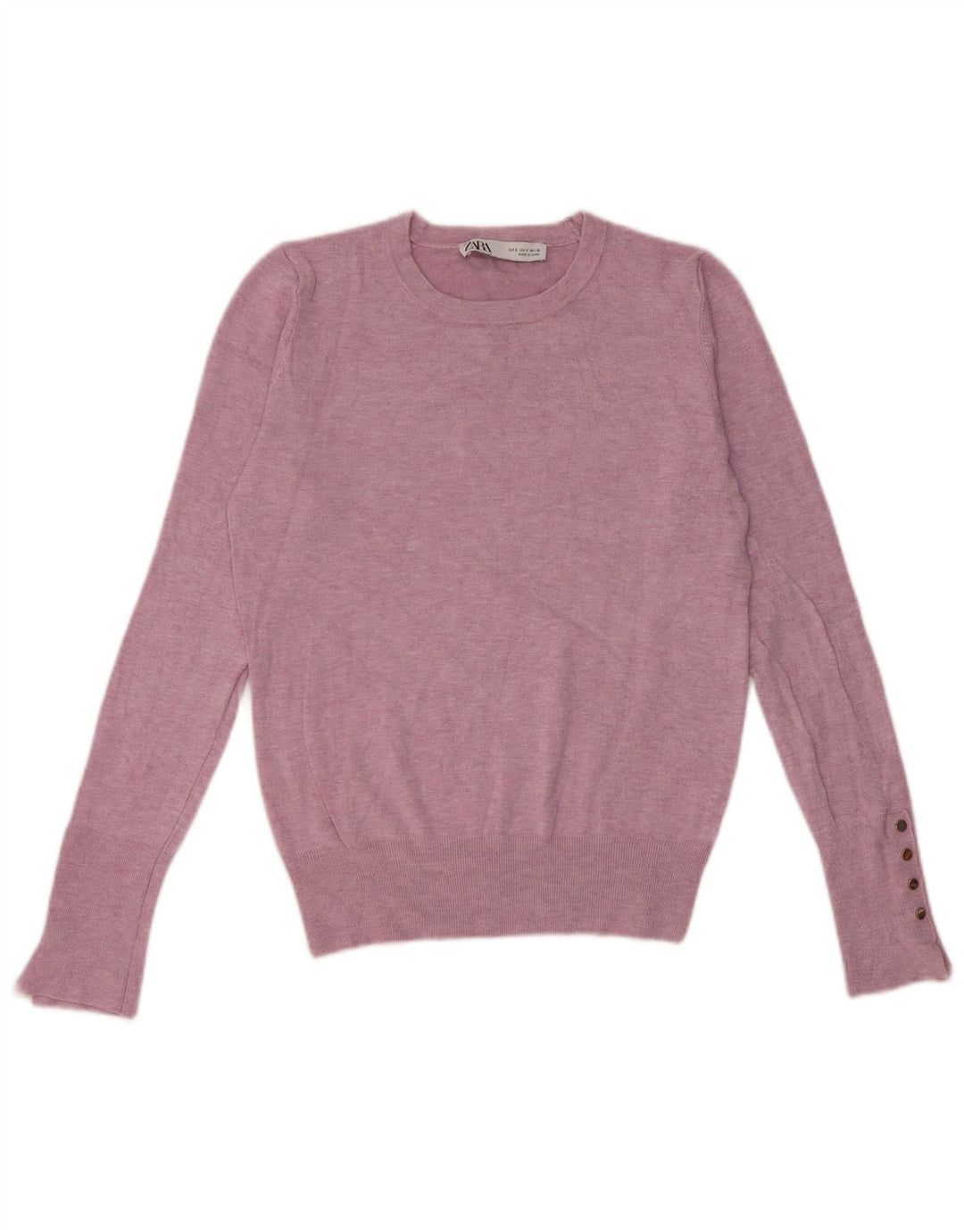 Pulover pentru damă Zara, cu gât turnut, UK 8 Mic, roz