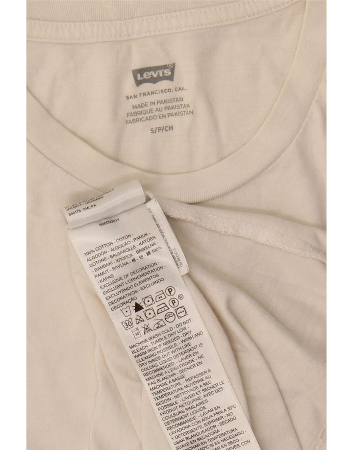Tricou pentru bărbați Levi's Top mic din bumbac alb