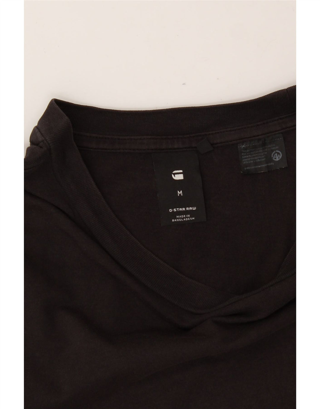 G-STAR Womens T-Shirt Top UK 14 Medium Black Vintage G-Star and Second-Hand G-Star from Messina Hembry 