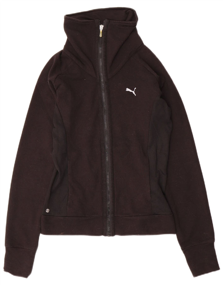 Jachetă de trening PUMA pentru femei UK 8, bumbac negru mic