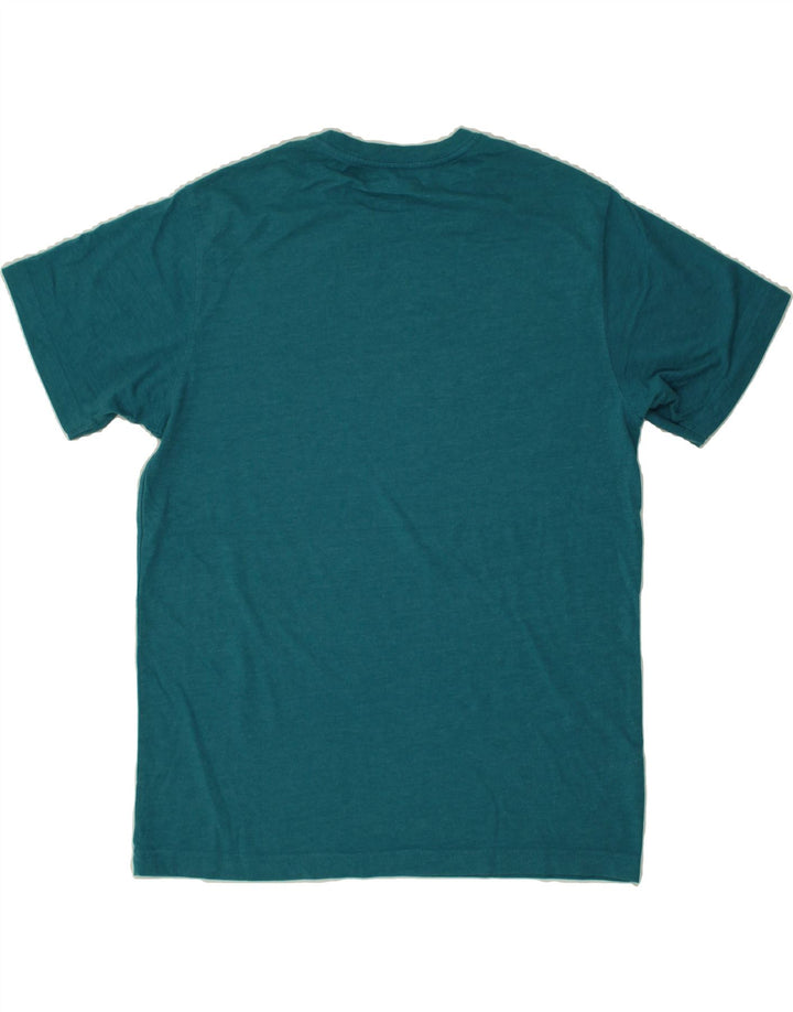 EDDIE BAUER Mens Graphic T-Shirt Top Medium Blue Cotton Vintage Eddie Bauer and Second-Hand Eddie Bauer from Messina Hembry 