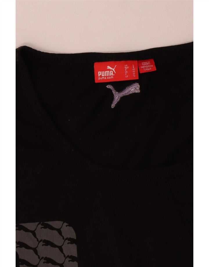 Tricou grafic Puma pentru femei Top UK 14 Large Black