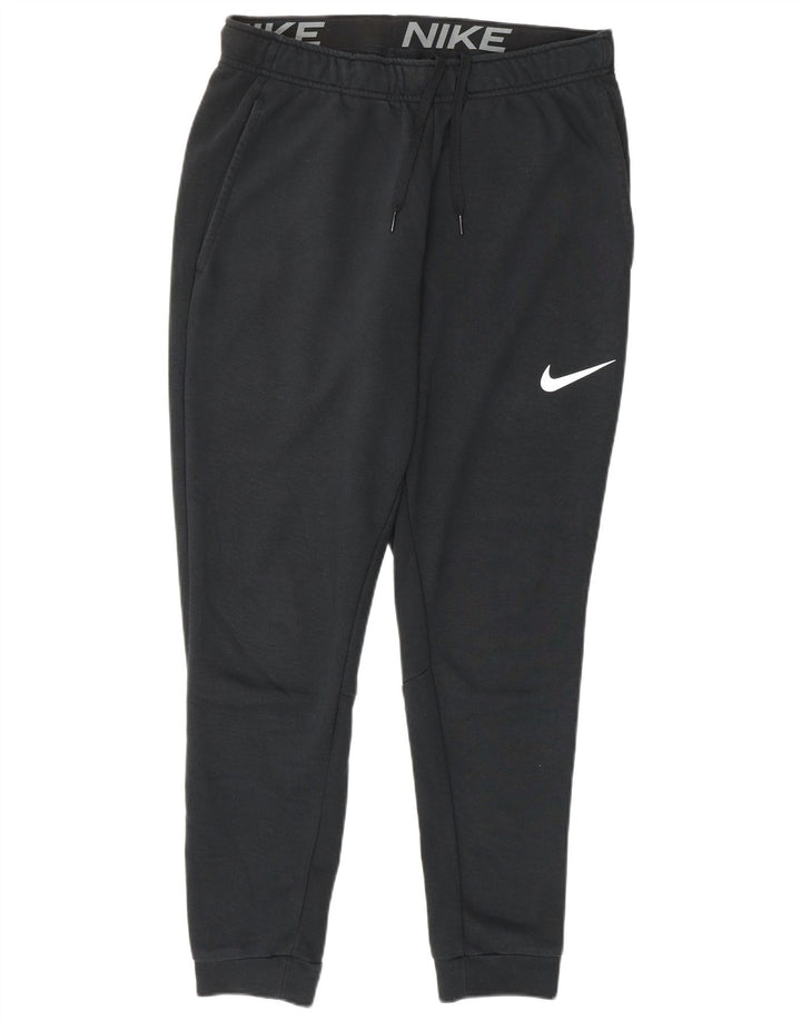 Pantaloni de jogging pentru bărbați Dri Fit, cu ajustare standard, negru mediu