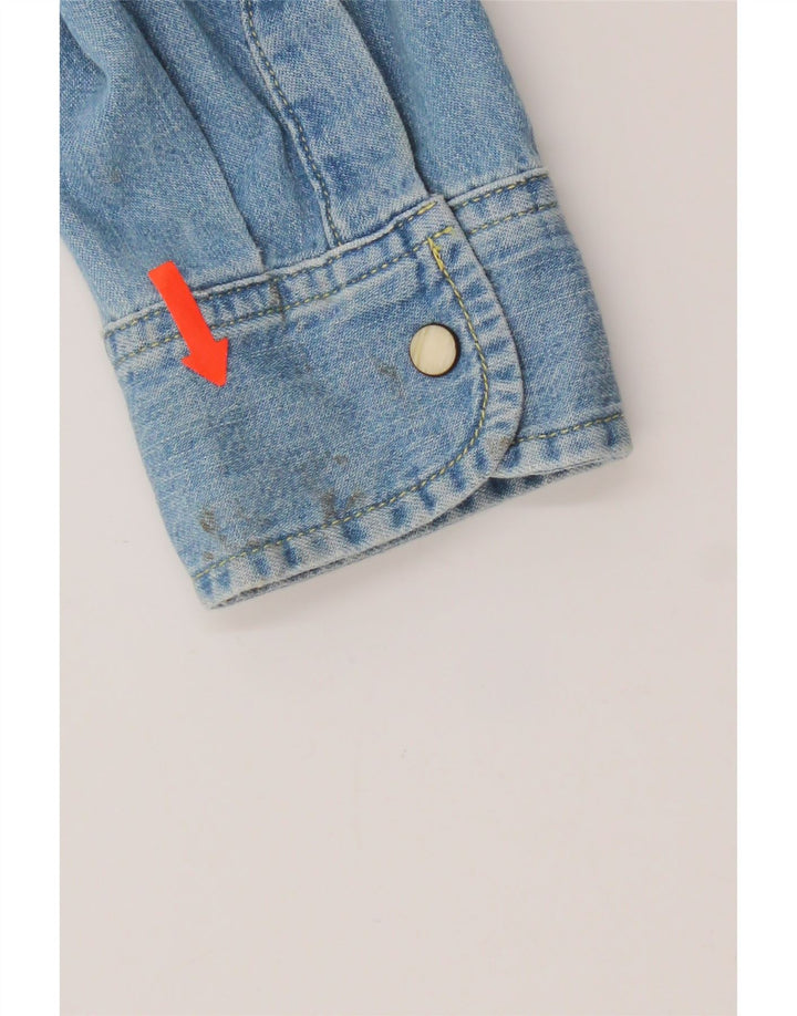 Cămașă Lee pentru bărbați, slim, din denim, mare, albastru, bumbac