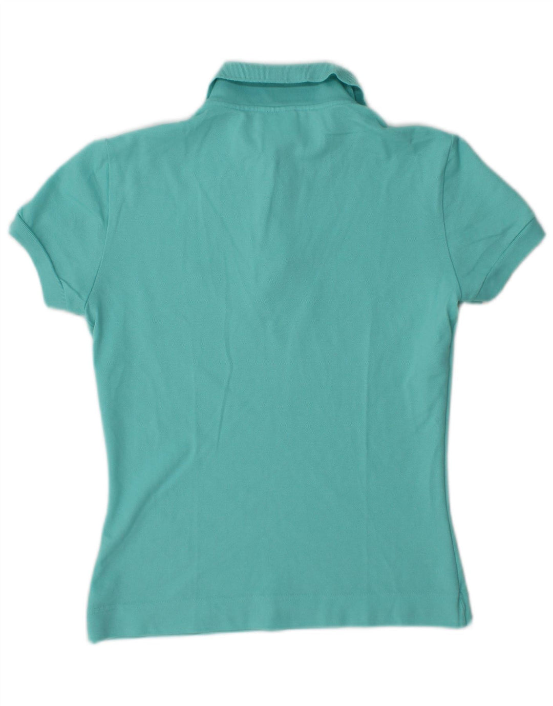 Tricou polo Lacoste pentru femei, mărimea 40, bumbac turcoaz mediu