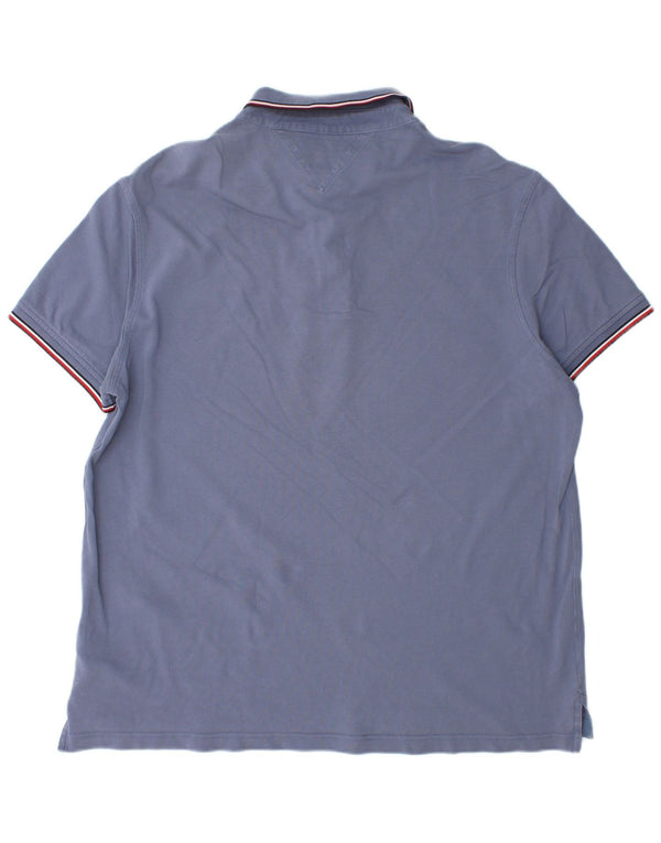 Tricou polo Tommy Hilfiger pentru bărbați, 3XL, albastru, bumbac