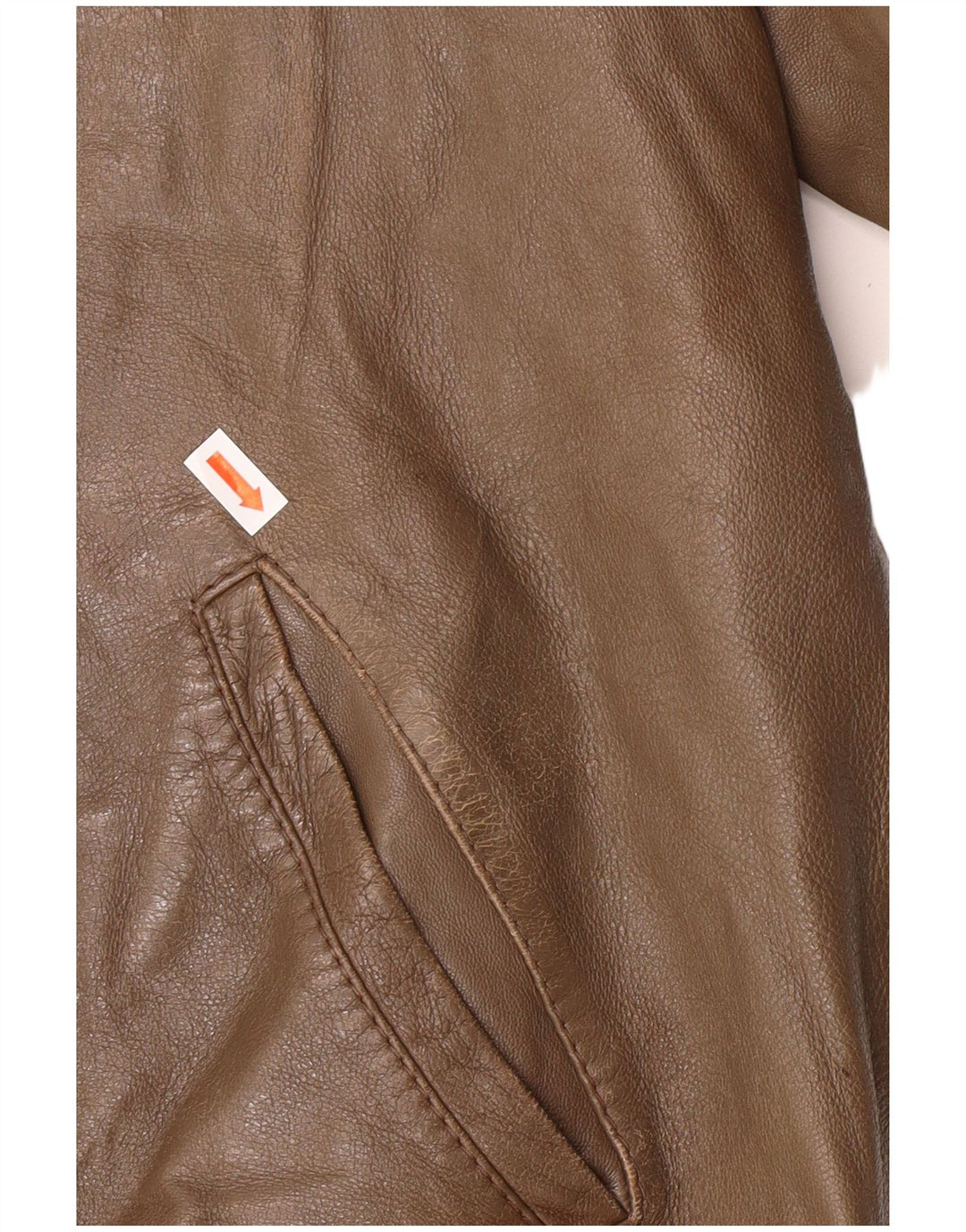 Jachetă de piele pentru bărbați VINTAGE IT 54 2XL maro