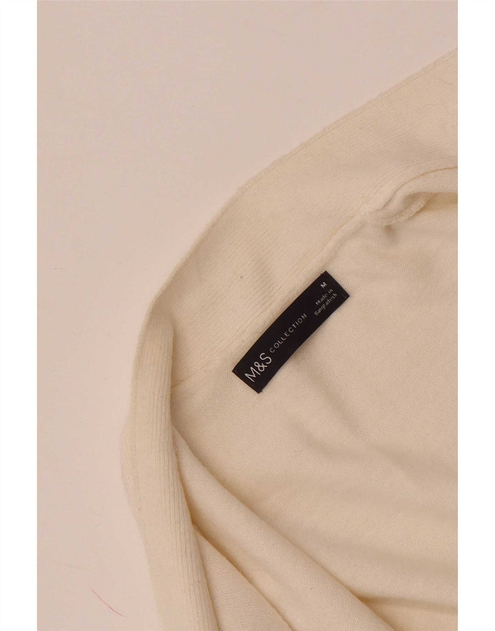 Pulover cardigan deschis pentru femei Marks & Spencer UK 14 Medium White