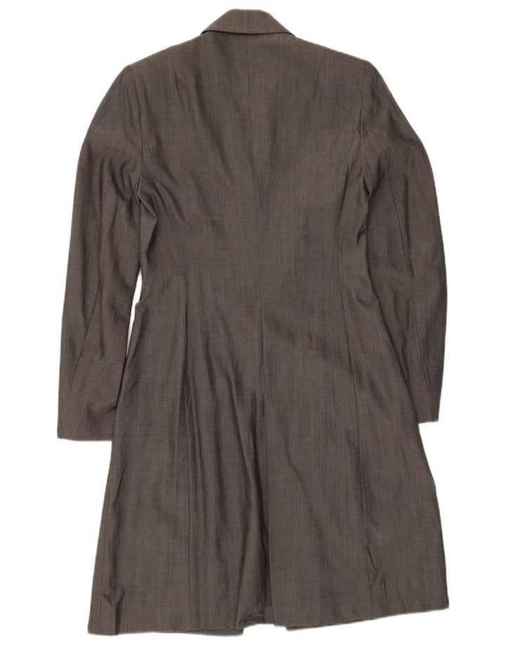 PATRIZIA PEPE Pardesiu Femei IT 40 Mic Gri Viscoza