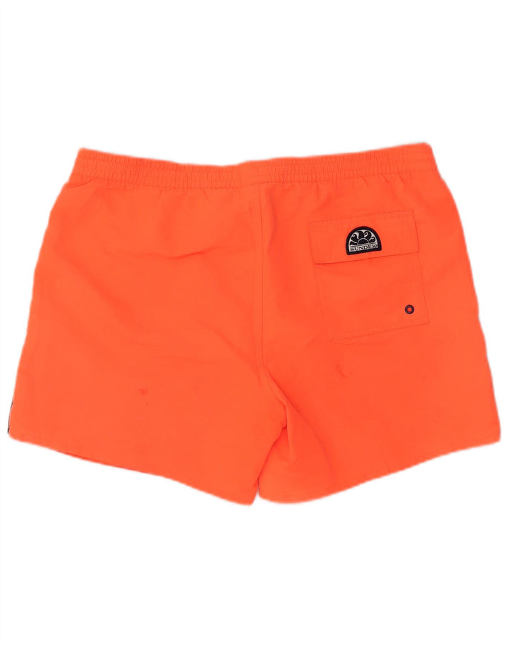 Pantaloni scurți de înot grafic pentru bărbați SUNDEK XL poliester portocaliu