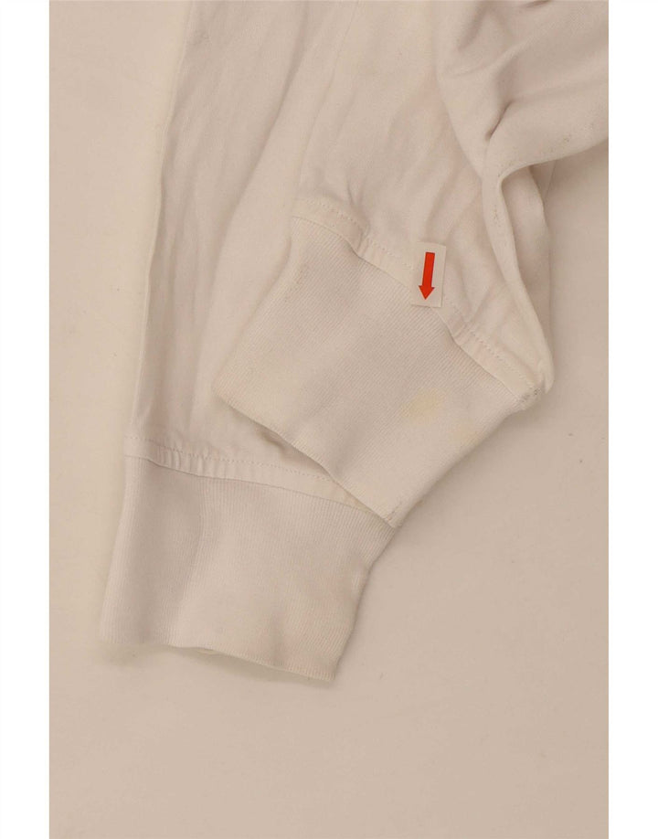 Converse Mens Regular Graphic Top Manecă lungă Mic Alb