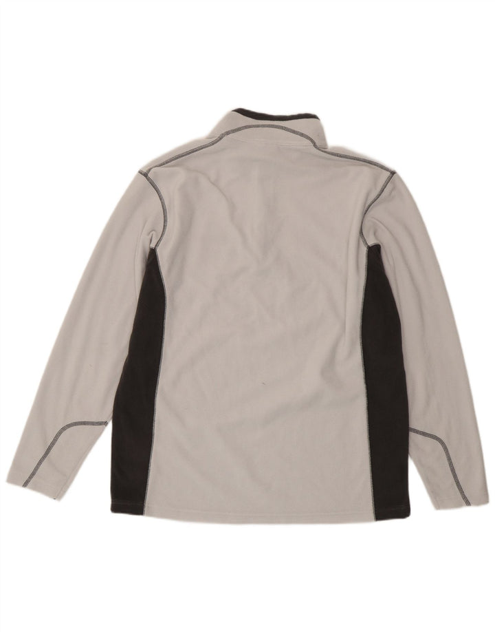Pulover Columbia pentru bărbați, cu fermoar, cu gât, fleece, mare, gri