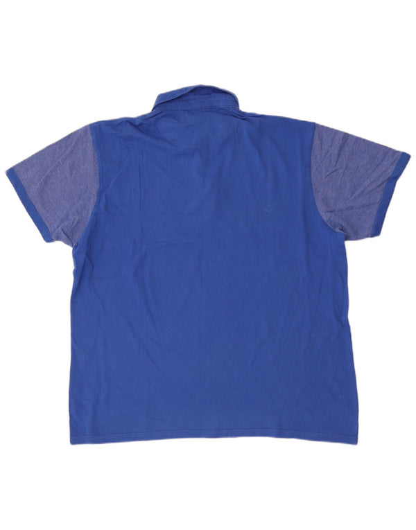 Cămașă polo Pierre Cardin pentru bărbați, XL, albastru, bumbac color bloc