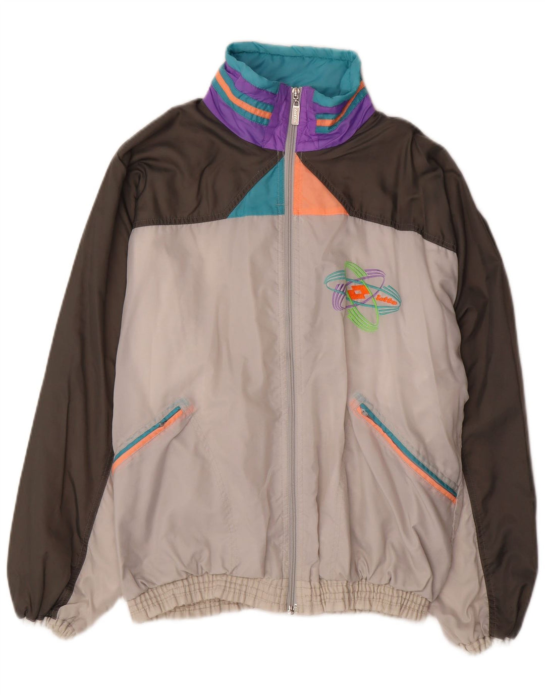 Jachetă de trening pentru bărbați Lotto, medie, multicoloră, retro