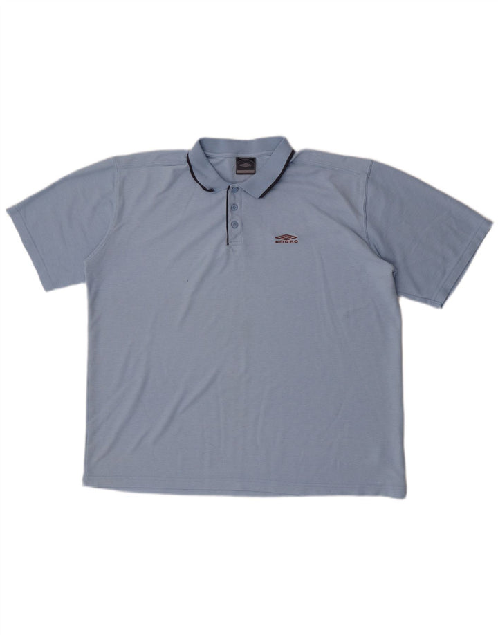 Tricou polo Umbro pentru bărbați 2XL, poliester albastru