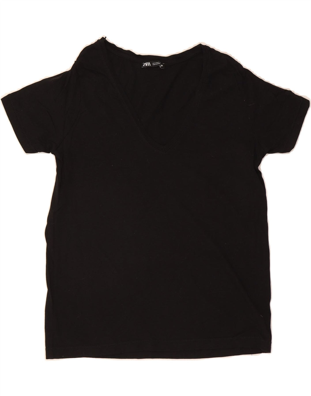 ZARA Womens Oversized T-Shirt Top UK 10 Small Black Vintage Zara and Second-Hand Zara from Messina Hembry 