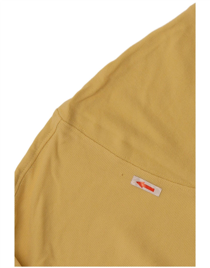 Tricou polo Marlboro Classics pentru bărbați, bumbac galben mediu