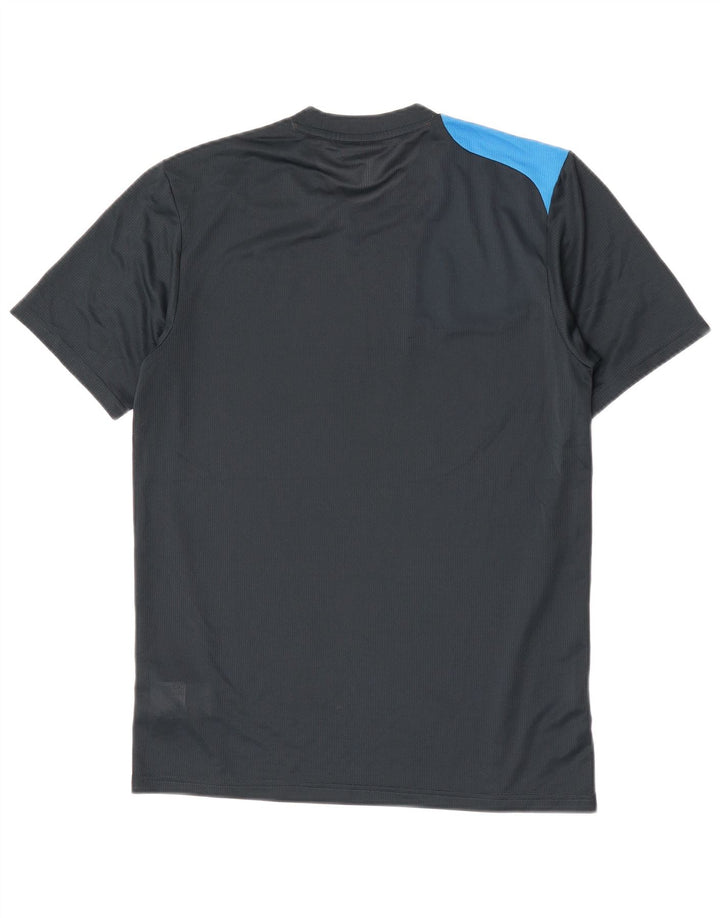 Tricou grafic pentru bărbați Adidas Top mic, albastru bleumarin, poliester color bloc