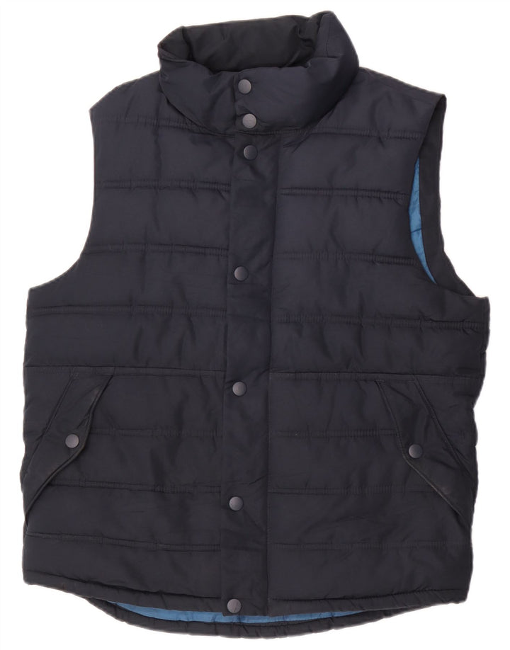 Gap Mens Padded Gilet UK 36 Small Bleumarin Poliester