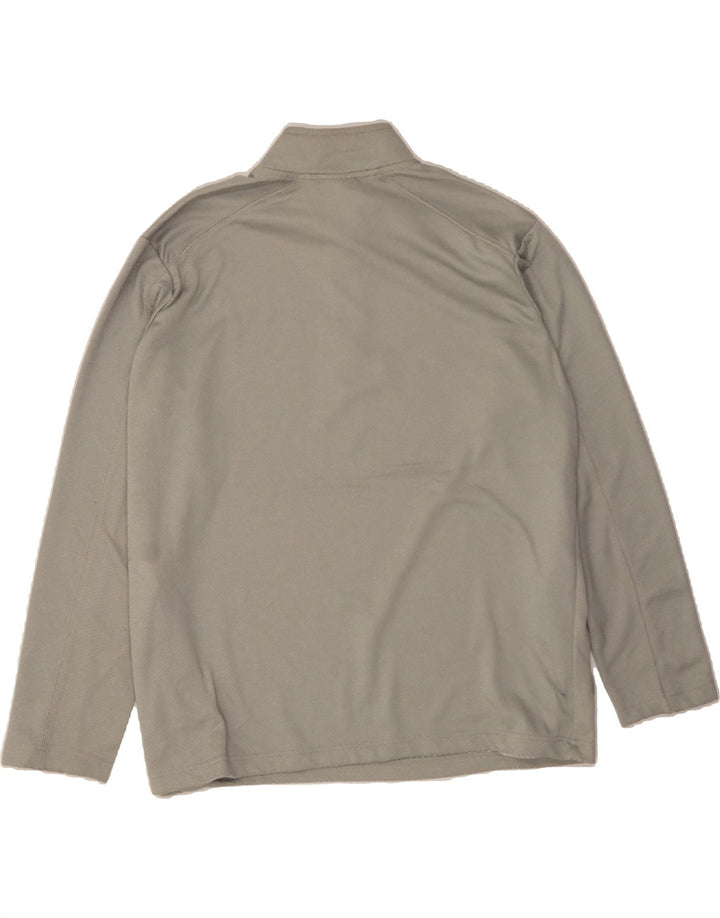 CHAMPION Mens Wisconsin Zip Neck Pullover Tracksuit Top XL Grey Polyester Vintage Champion and Second-Hand Champion from Messina Hembry 