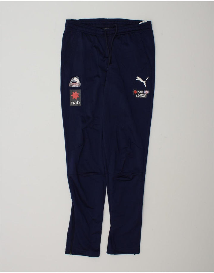 PUMA Mens Chargers Graphic Tracksuit Trousers Medium  Navy Blue Polyester Vintage Puma and Second-Hand Puma from Messina Hembry 